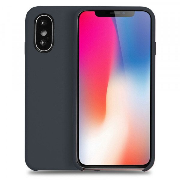 Wholesale iPhone Xs / X (Ten) Pro Silicone Hard Case (Space Gray)